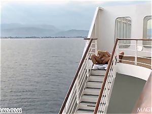 assfuck pornography with the captain and his secretary on a luxury yacht