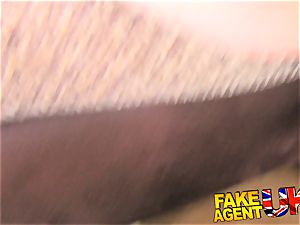 FakeAgentUK Deep deep throating and ass fucking from timid amateur